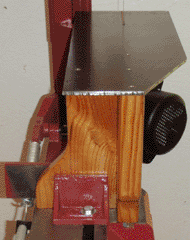 Side view of table support