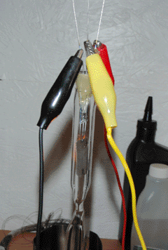Diode, still attached to pump