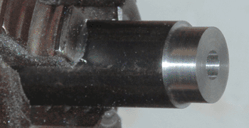 Spur gear blank on lathe