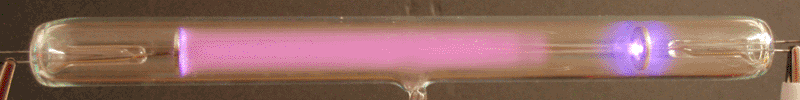 Geissler tube operating at 1 torr
