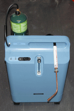 Torch setup, front view