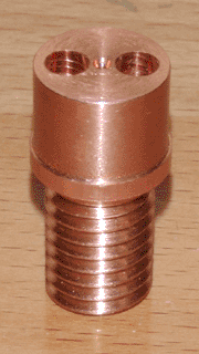Torch body, bottom view