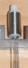 Tetrode internal components, partially assembled