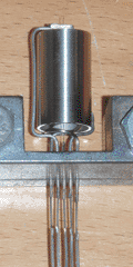 Tetrode internal components, fully assembled