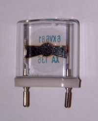A crystal with transparent holder (click to enlarge)